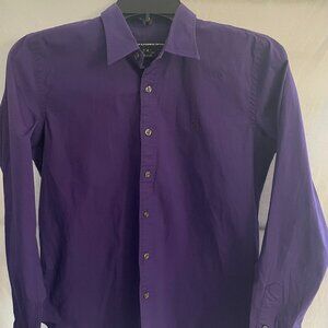 Ralph Lauren Sport  Slim Fit Button-Up Shirt – Purple Colore, Size 8